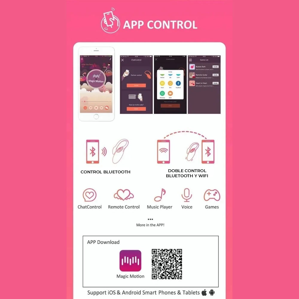 Vibrador Inalámbrico Magic Motion Flamingo con App