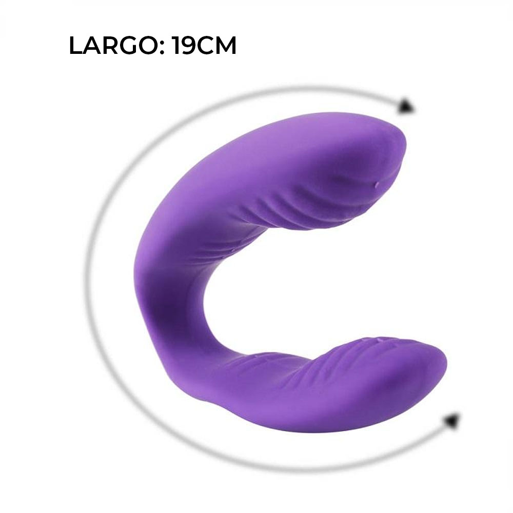 Vibrador Pinzas Doble con Estimulación Punto G y Clítoris