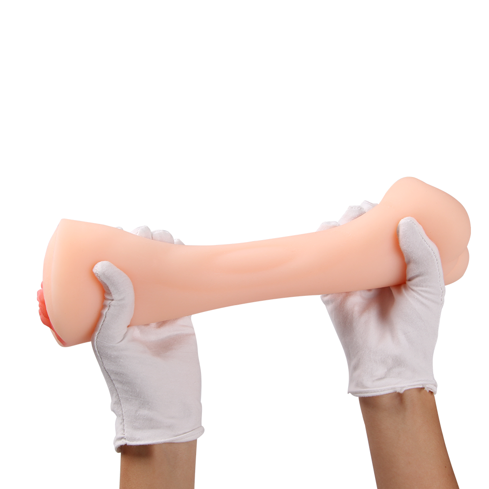Masturbador Masculino Realista Ano y Vagina Reutilizable - 17 Cm
