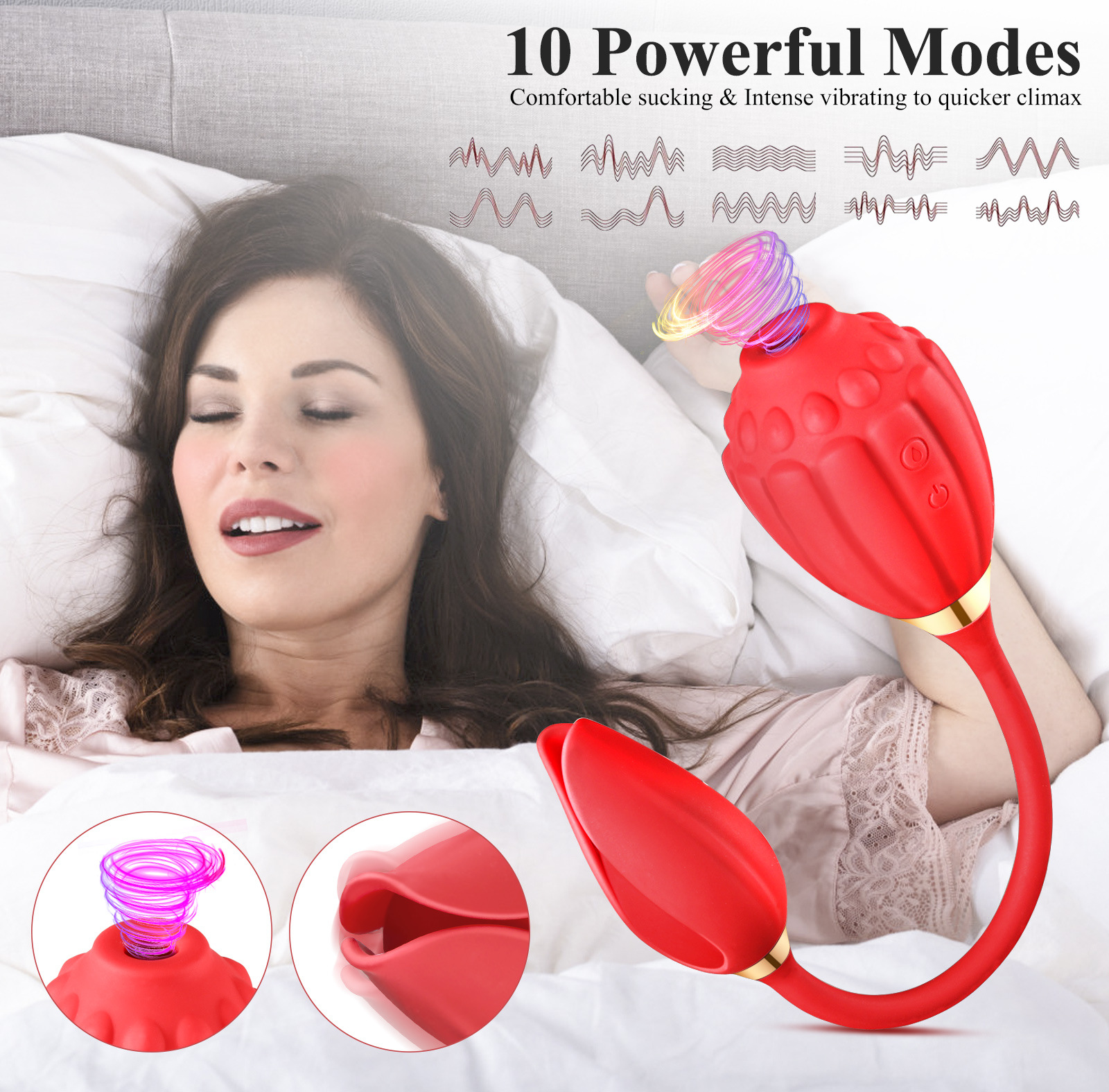 Vibrador Flor con Lengua Plus