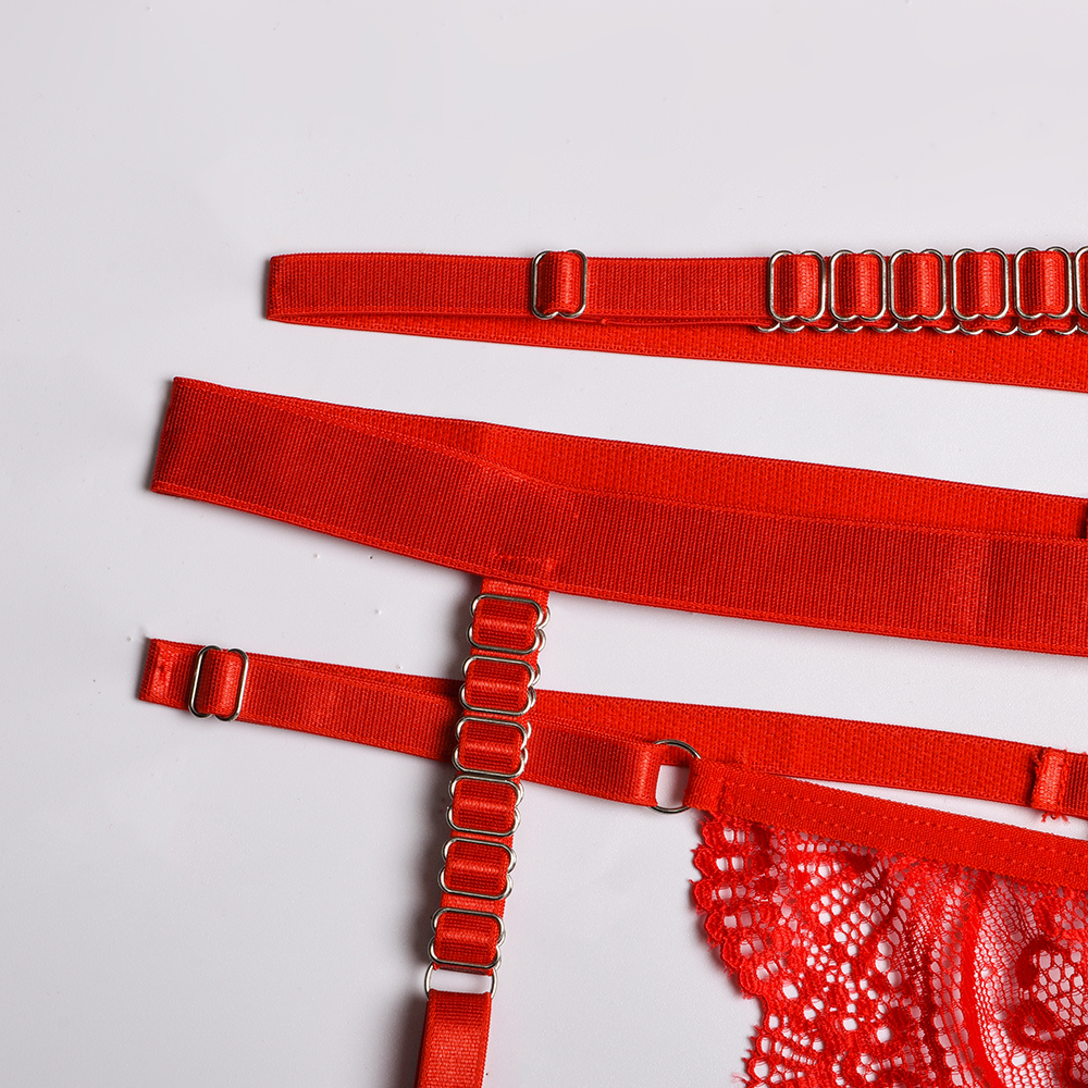 Conjunto Rojo Bralette Portaliga - Talla M y L