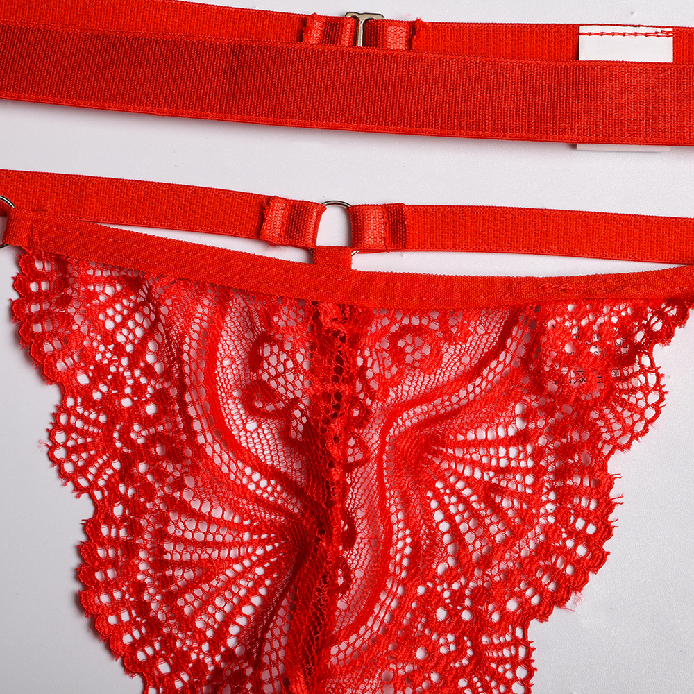 Conjunto Rojo Bralette Portaliga - Talla M y L
