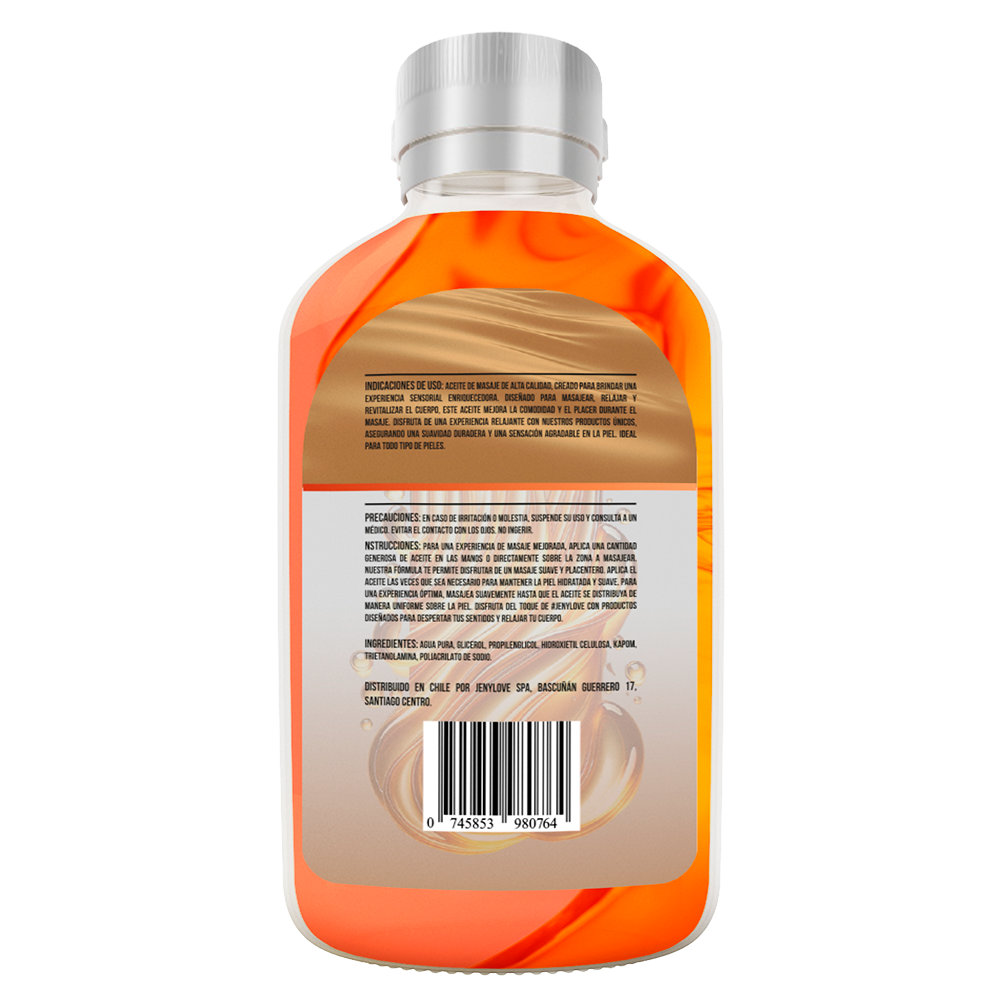 Aceite de Masajes Íntimo Premium Aroma a Caramelo 130ml - JenyLove