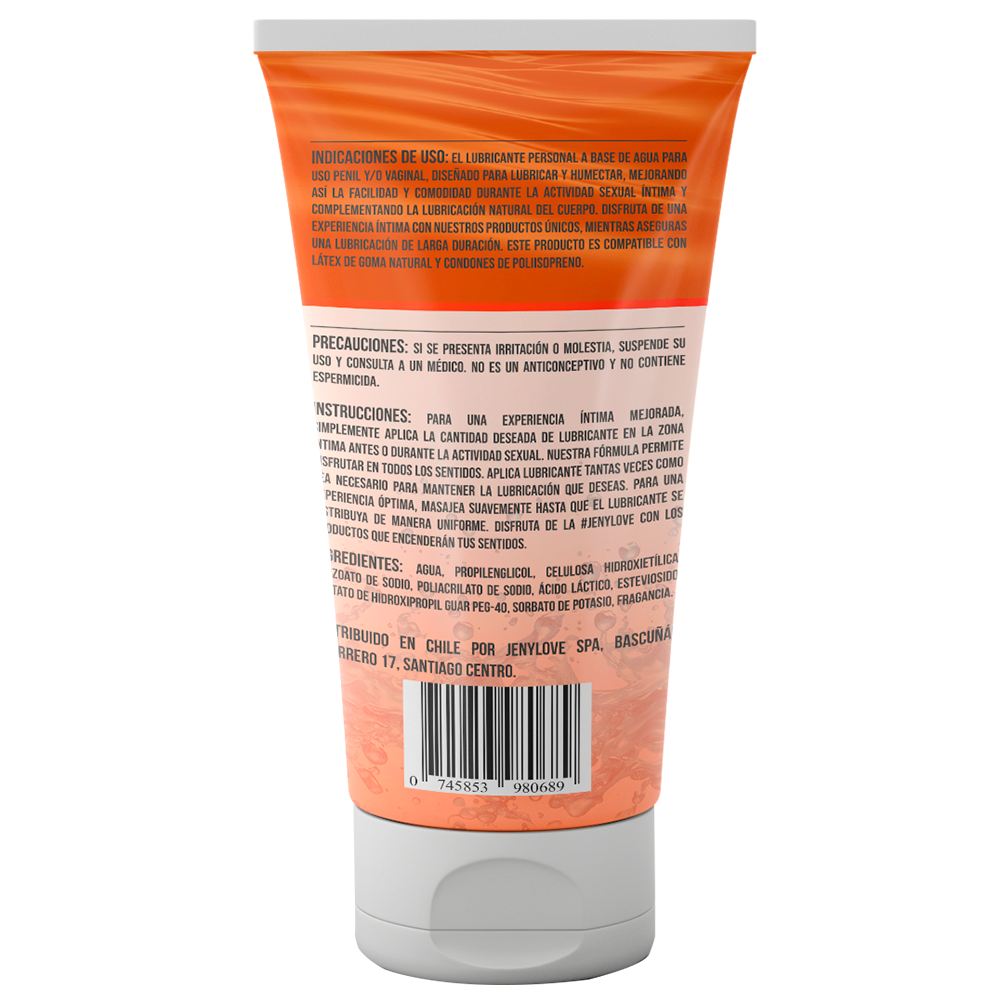Lubricante Íntimo Premium Aroma a Naranja 200ml - JenyLove