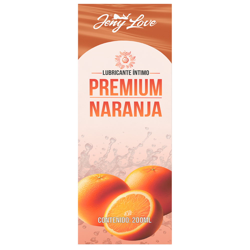 Lubricante Íntimo Premium Aroma a Naranja 200ml - JenyLove
