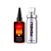 Pack X2 con lubricante efecto calor y spray Peineili para prolongar el placer y el control.