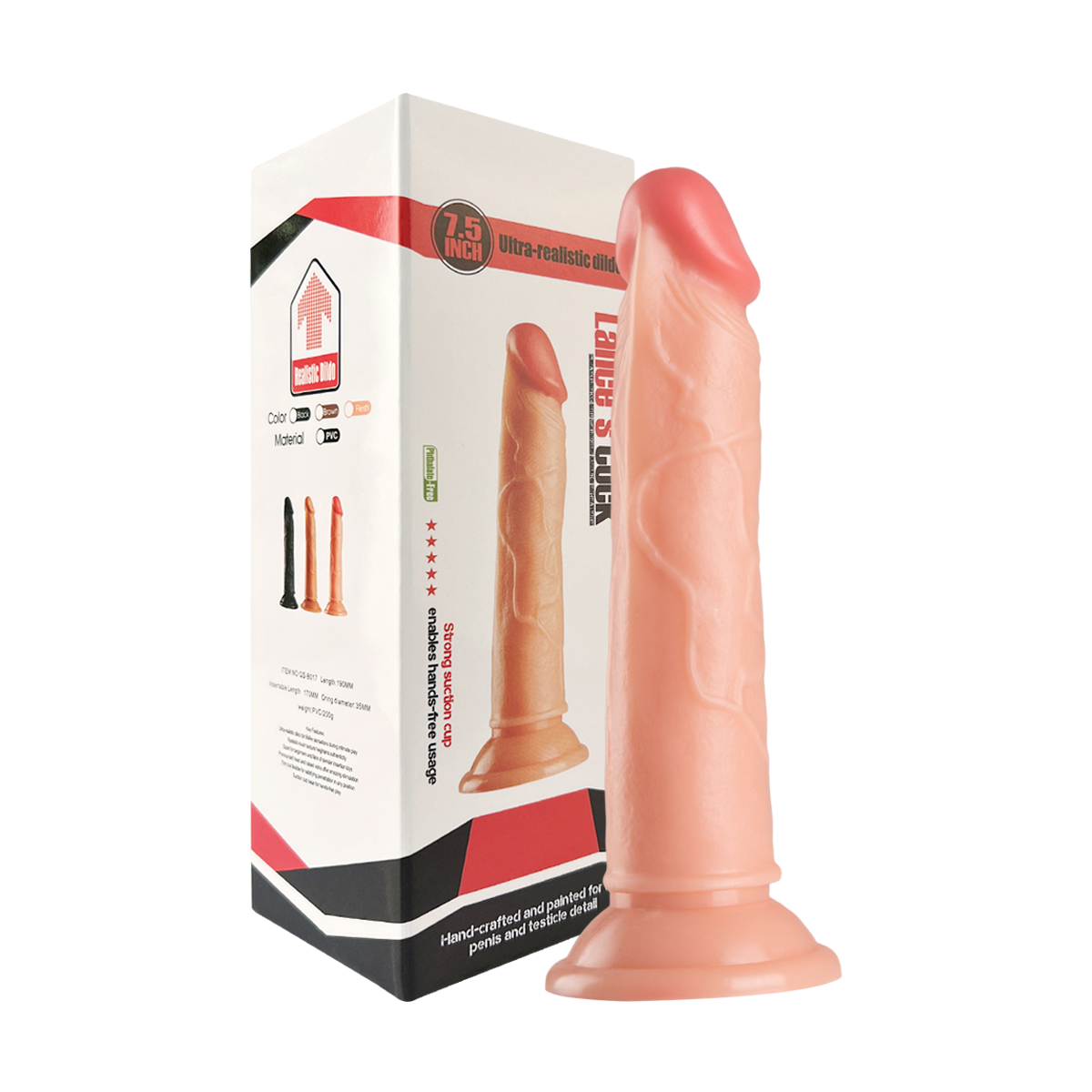 Consolador Realista Lance's Cock de 18.5 cm
