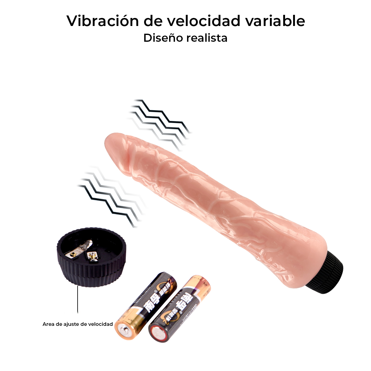 Consolador Realista Eco Grueso de 24.5 cm y 6 cm de Ancho