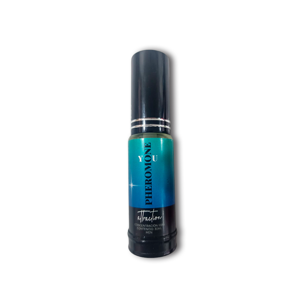 Perfume Pheromone YOU Attraction - Para Hombre - Vista Frontal en presentación de 30ml.