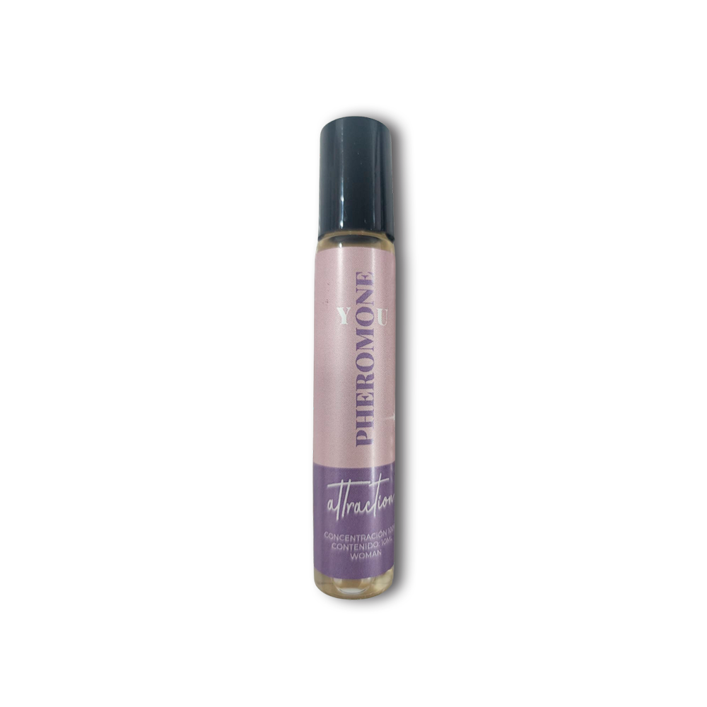 Perfume Pheromone YOU Attraction - Para Mujer - Vista Frontal en presentación de 10ml.