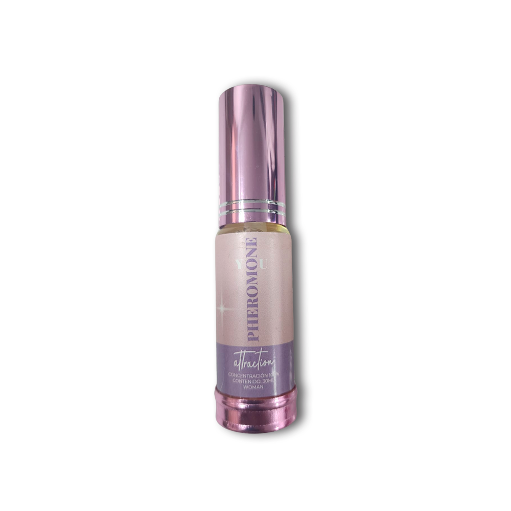 Perfume Pheromone YOU Attraction - Para Mujer - Vista frontal en presentación de 30ml.