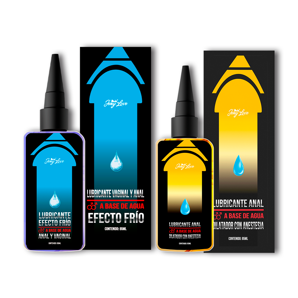 Pack lubricantes íntimos efecto frío y anestesia JenyLove 85ml