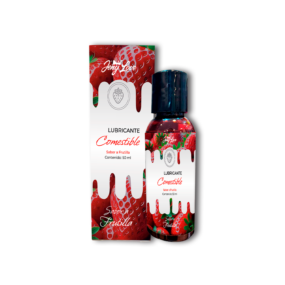 Lubricante comestible sabor frutilla 50ml JenyLove a base de agua