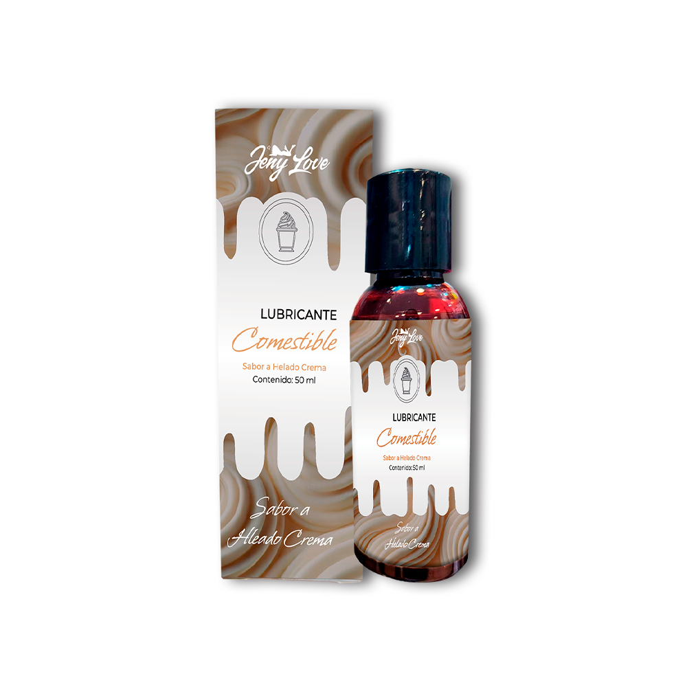Lubricante comestible sabor a helado crema JenyLove 50ml