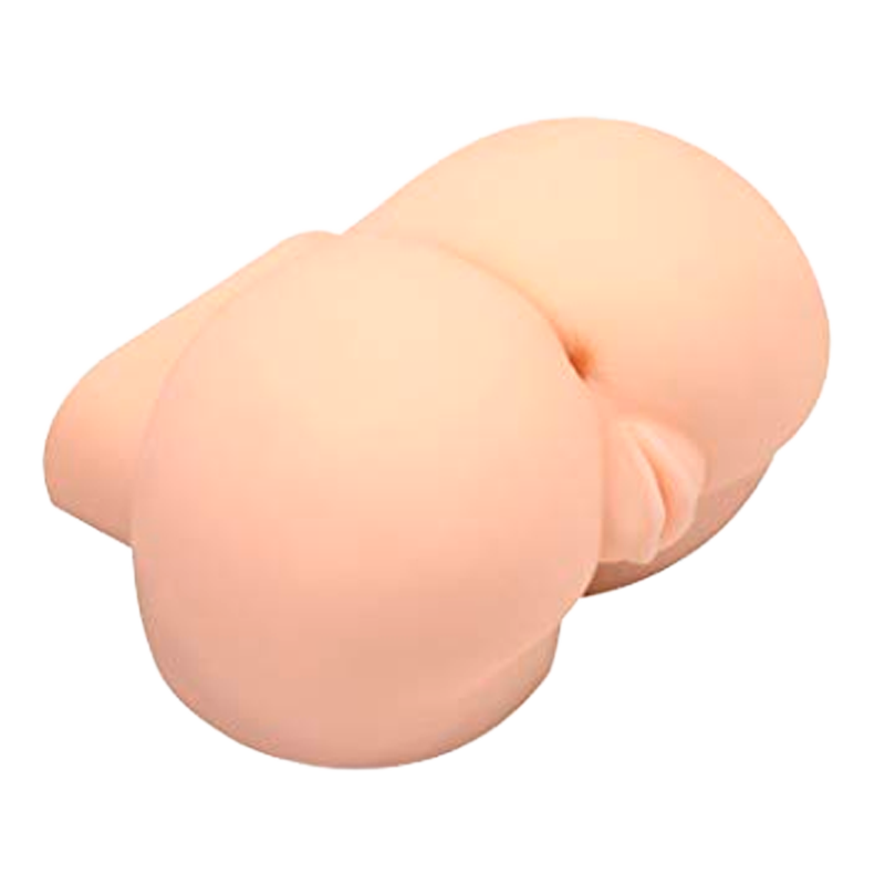Masturbador medio torso con doble entrada masturbador masculino tipo torso con vibración