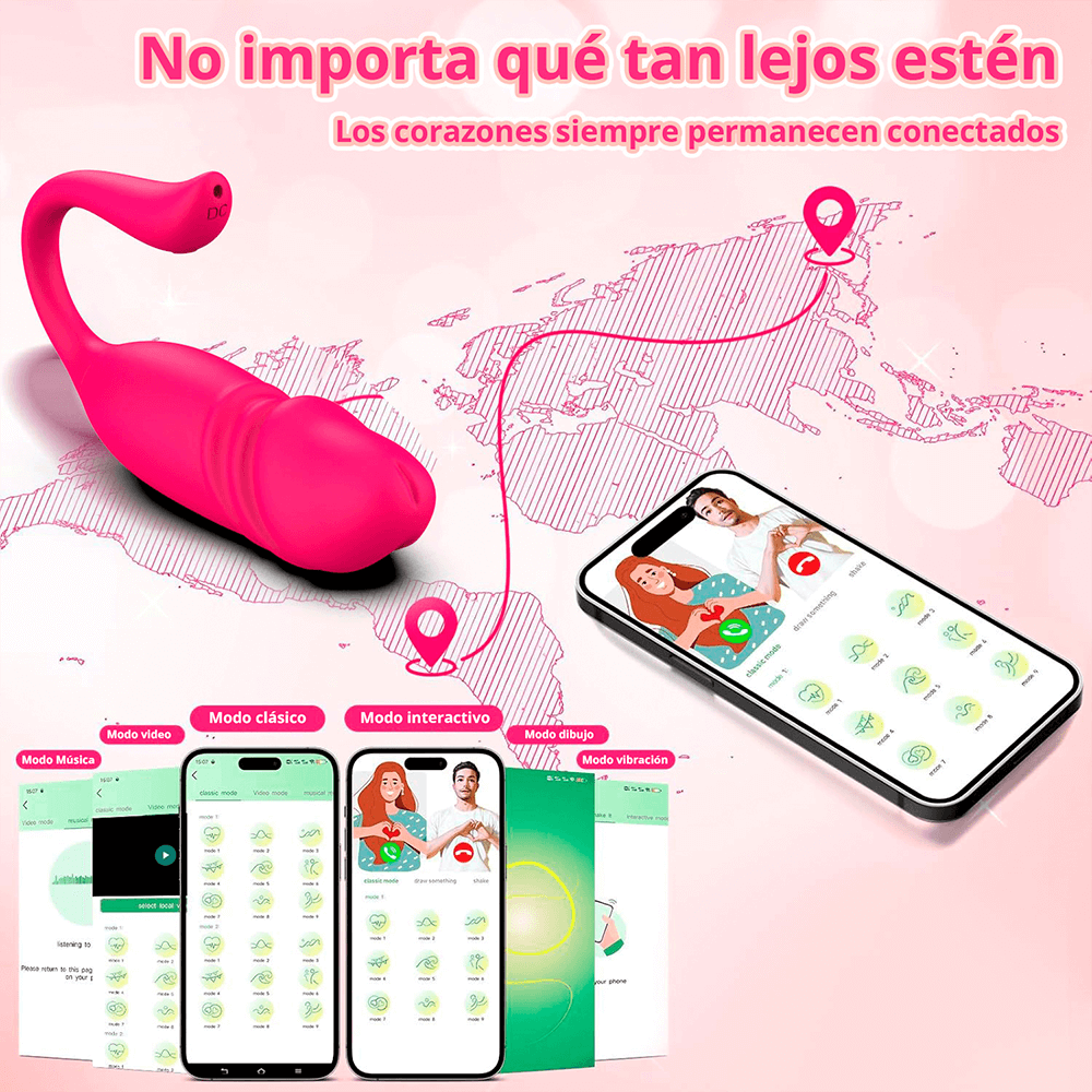 Vibrador Doble Con Control por App – 9 Modos De Empuje
