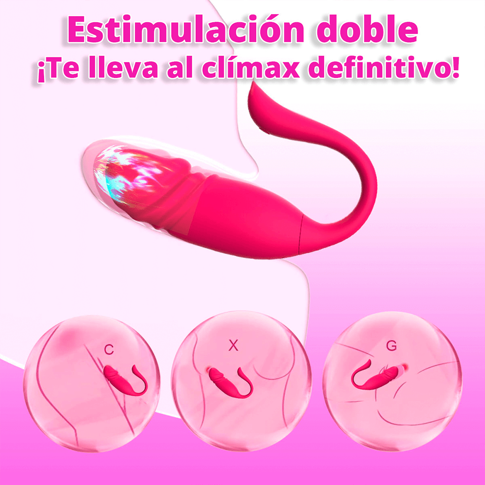 Vibrador Doble Con Control por App – 9 Modos De Empuje