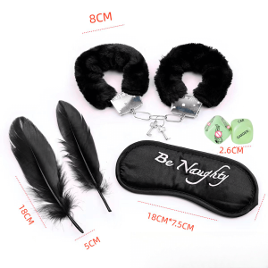 Plumas negras para estimulación erótica sensorial