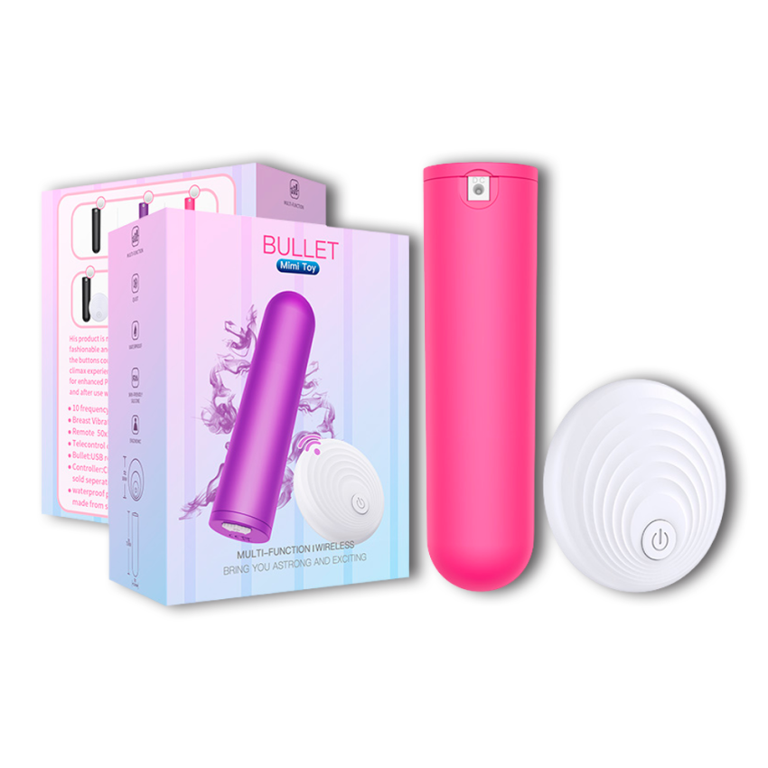 Mini Bala Vibradora con Control Remoto de 7,5 cm