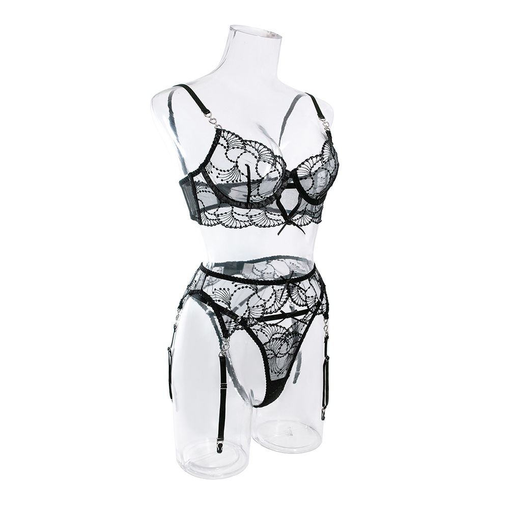 Conjunto de Lencería Negra – Tallas M y L