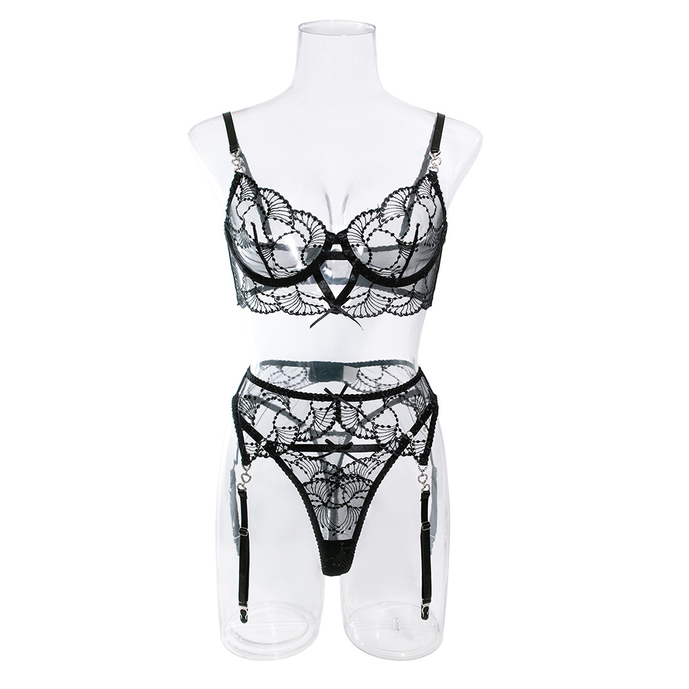 Conjunto de Lencería Negra – Tallas M y L