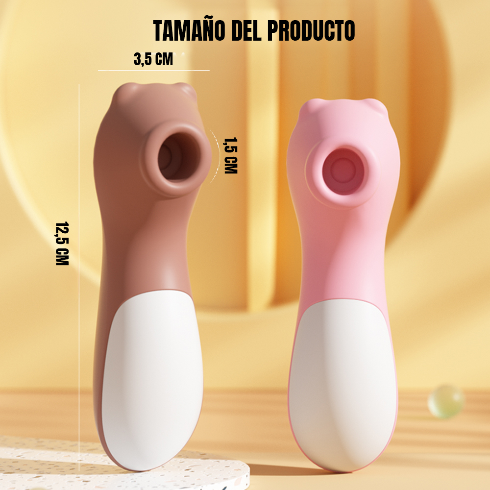 Vibrador de Succión de Clítoris con Forma de Osito