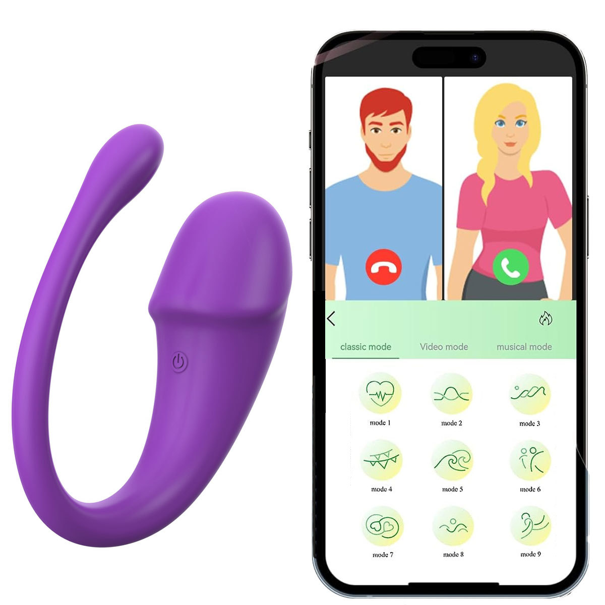 Vibrador Inalámbrico con APP – 9 Modos de Vibración
