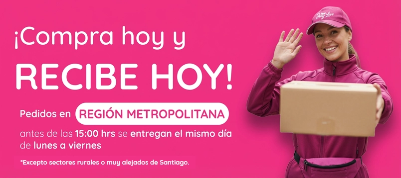 Entrega el mismo día en Región Metropolitana