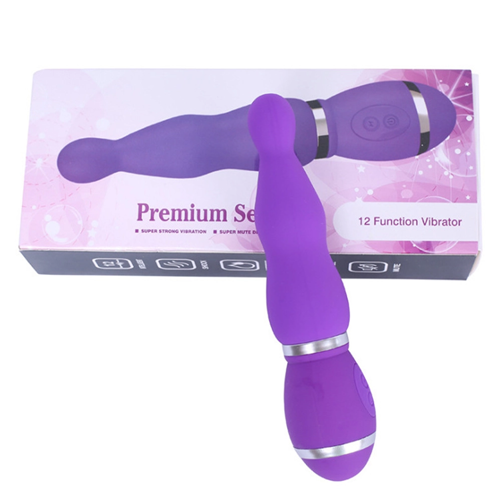 Vibrador Anal Impermeable de Silicona 12 Funciones