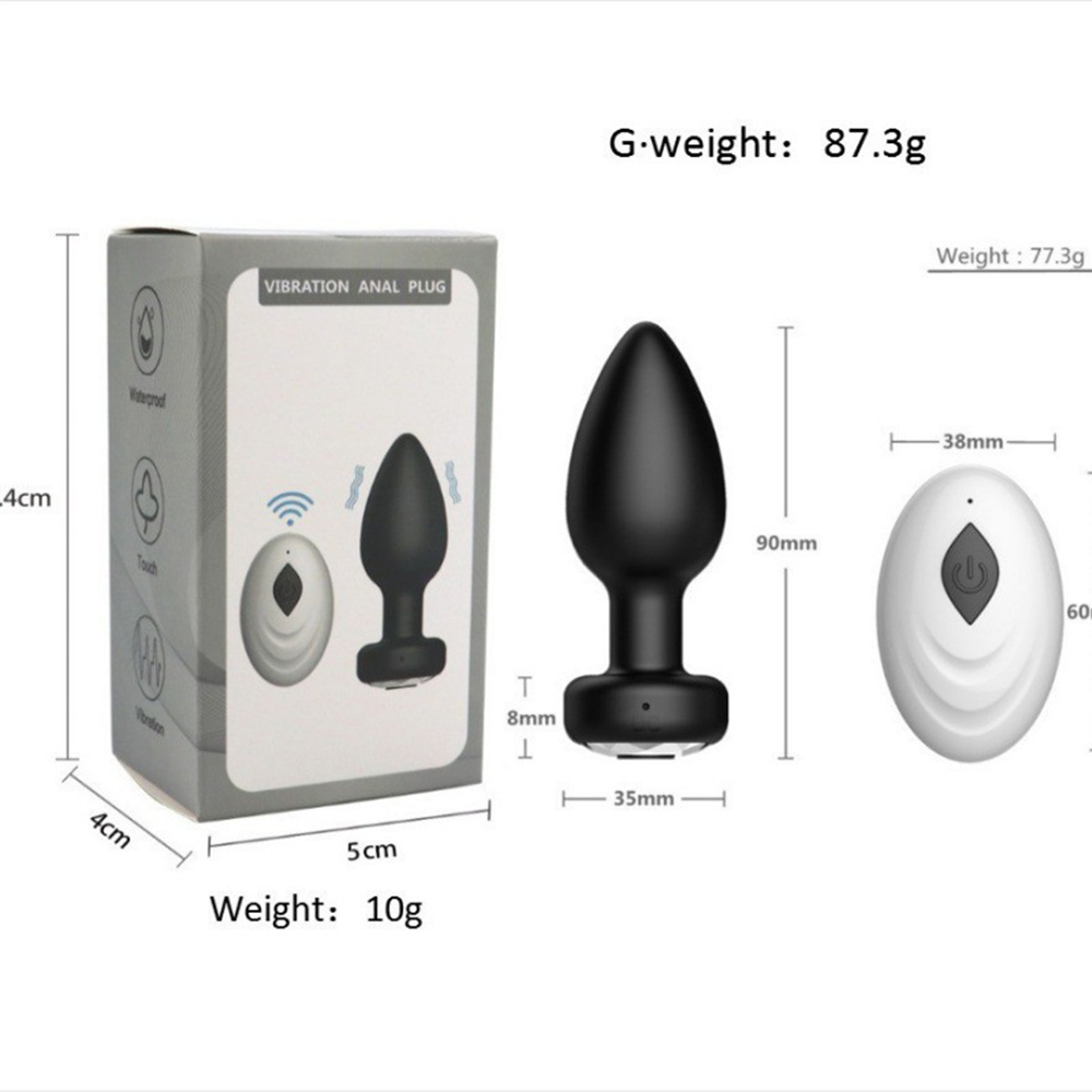 Plug Anal Vibrador con Control Remoto