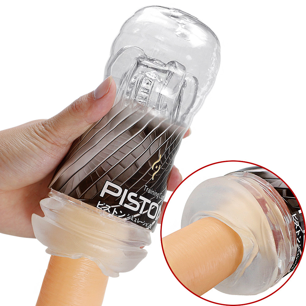 Masturbador Masculino Piston Training Cup Transparente